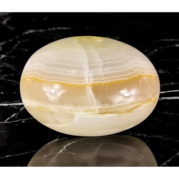 Marble Onyx Egg with base - 3" Easter Gift, Home Office Decor, Paperweight - New - Picture 7 of 11
